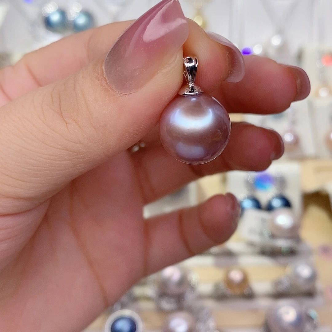 吊坠(赠链)淡水珍珠银S925镶嵌