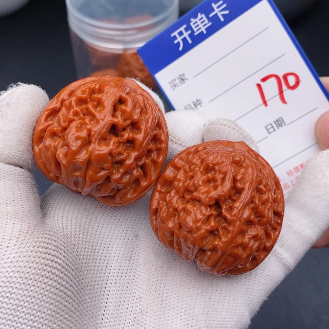 文玩核桃把件白**水42凤凰台17