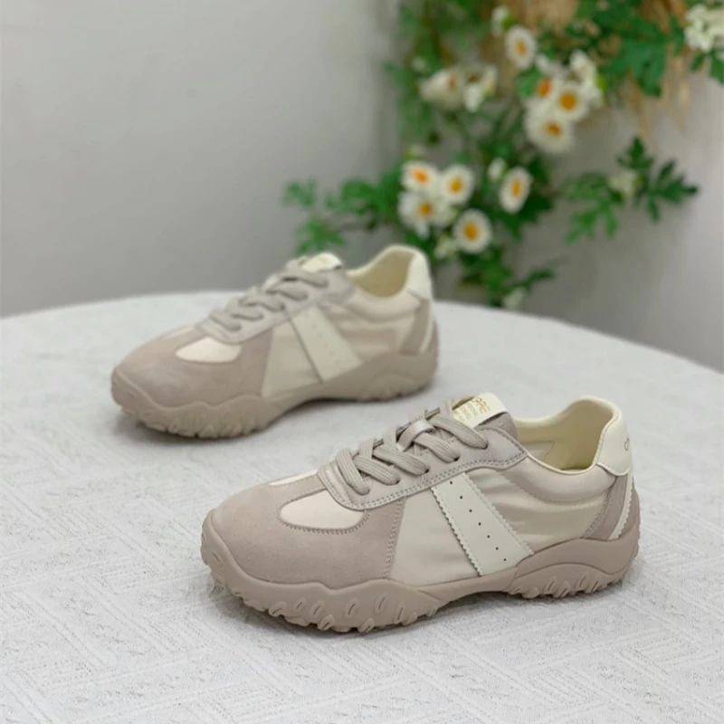 厚底透气百搭德训鞋女2025新款夏季鞋子女爆款软底超火阿甘鞋女鞋