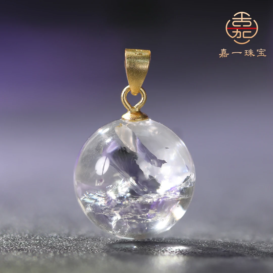 【嘉一珠宝】利姆利亚种子圆珠水晶吊坠夏天女款配饰礼物小众高级感