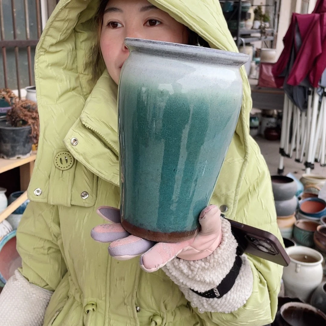 红陶王嫂花盆0211-281