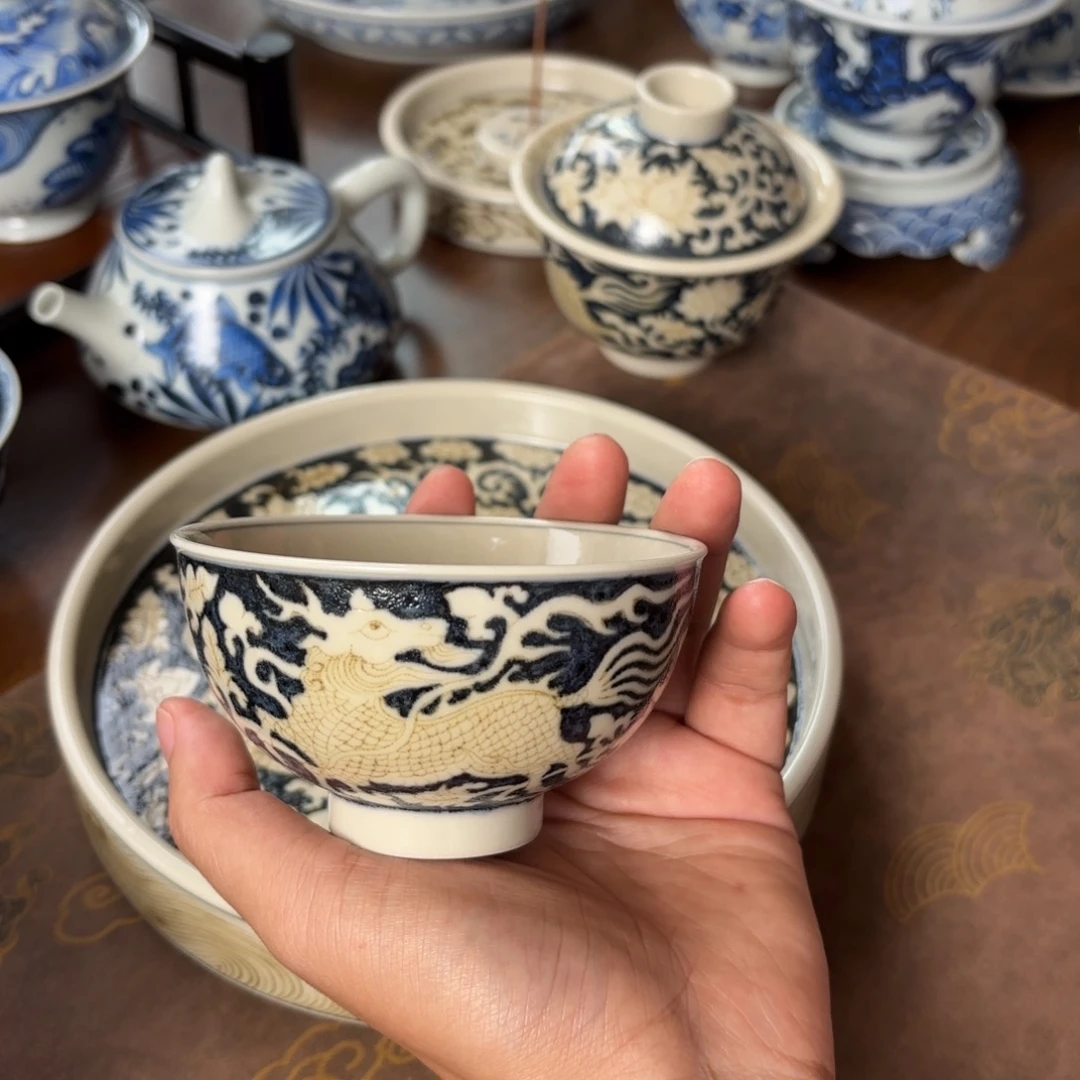 摆件景德镇手绘茶器