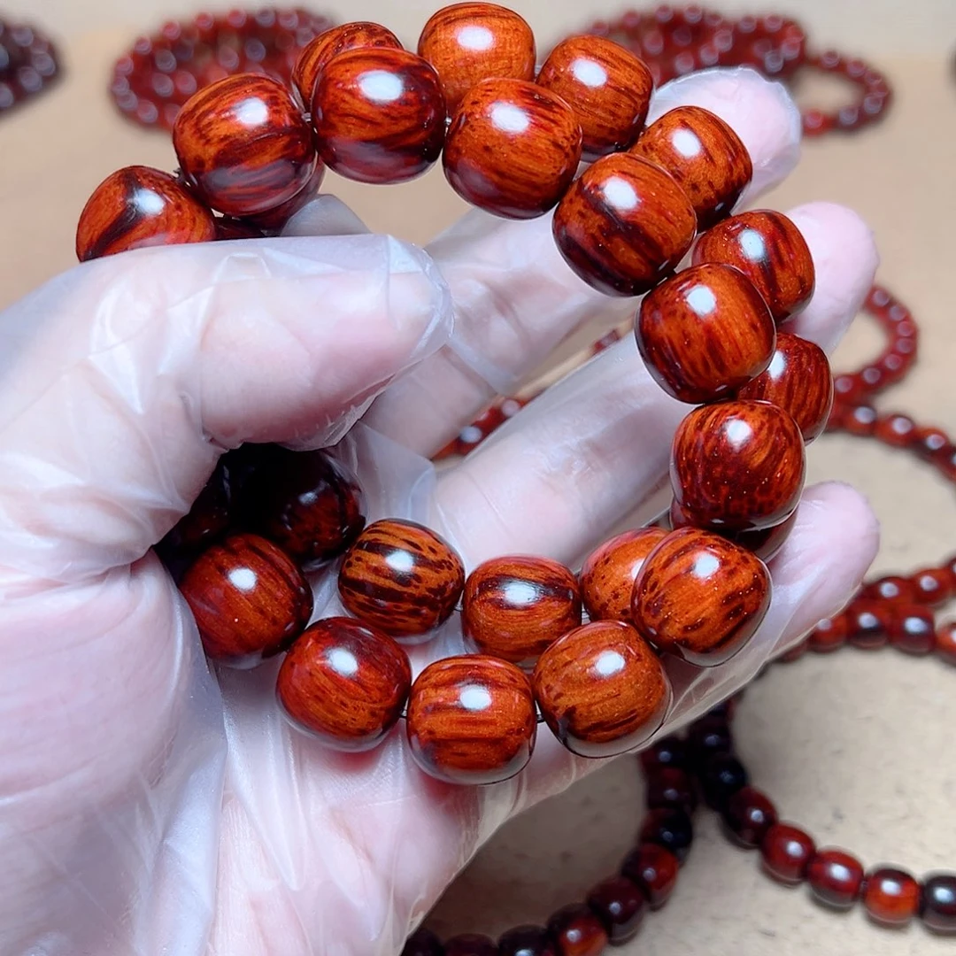 手串/手链小叶紫檀1.5老型琴料火焰芝麻纹微瑕疵