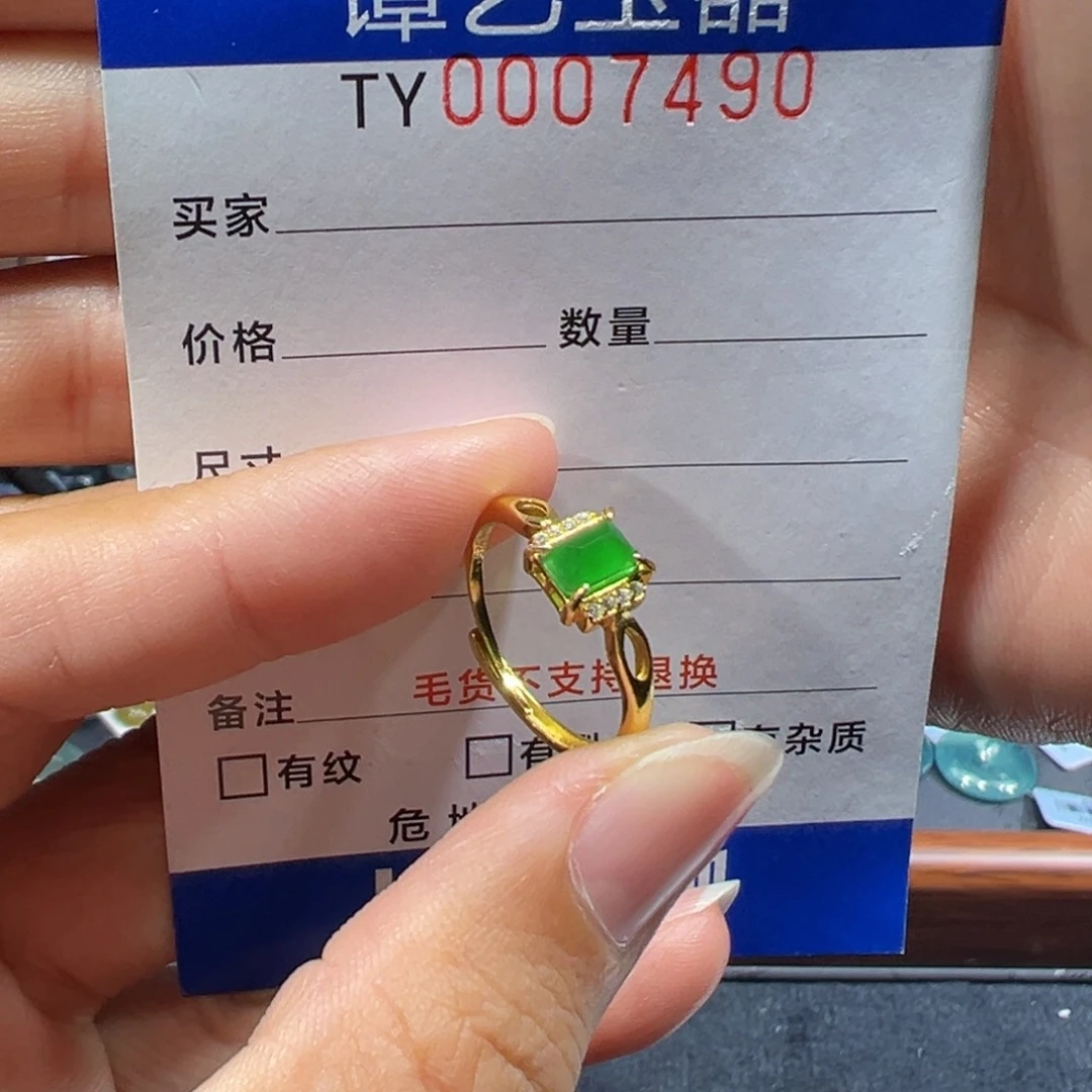 翡翠未镶嵌颈饰7490