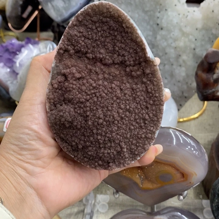 紫晶珠宝半成品未镶嵌