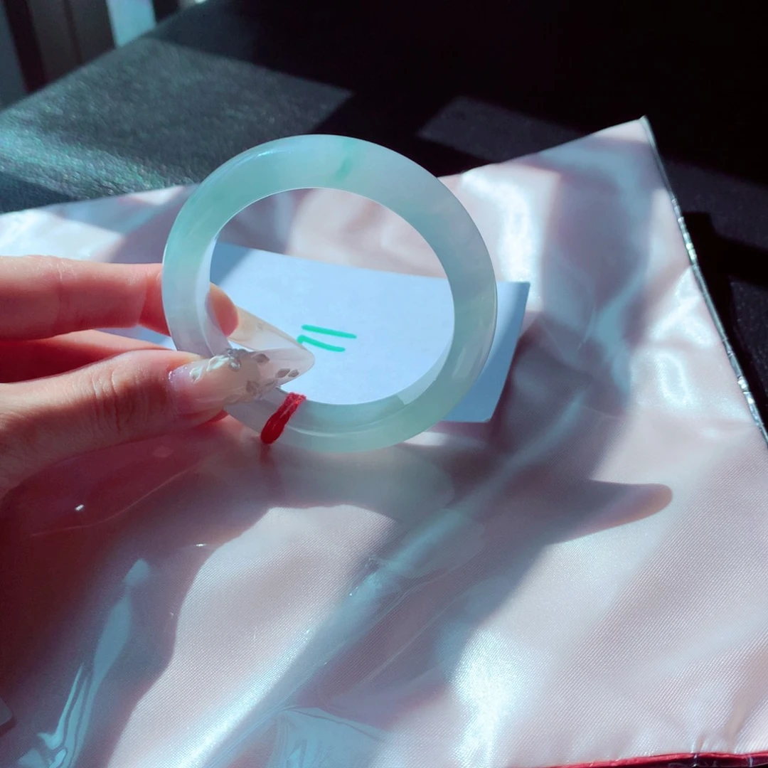 未镶嵌手镯翡翠 天然缅甸翡翠A货手镯 71号