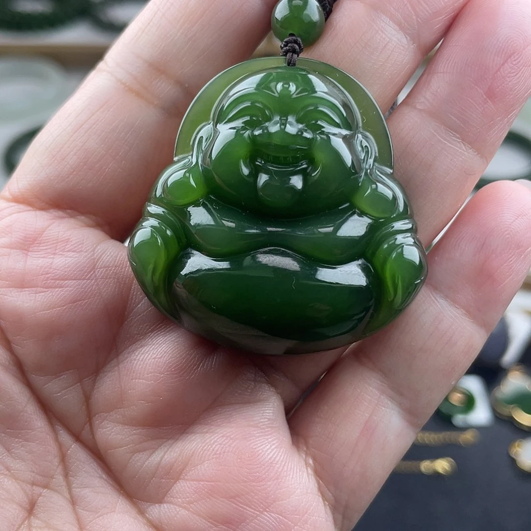 和田玉（碧玉）颈饰未镶嵌