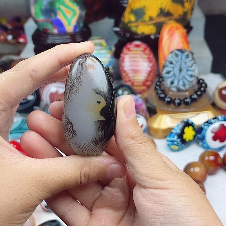 玛瑙/玉髓未镶嵌耳环