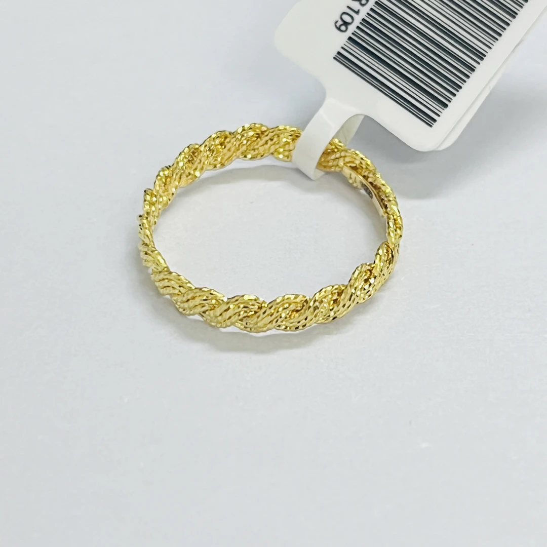 旺旺金选 足金999 麻花戒指11#  1.69