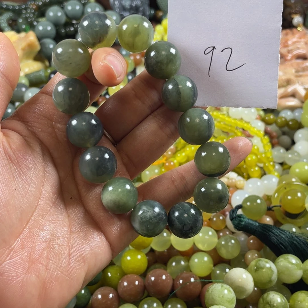 未镶嵌蛇纹石玉手串