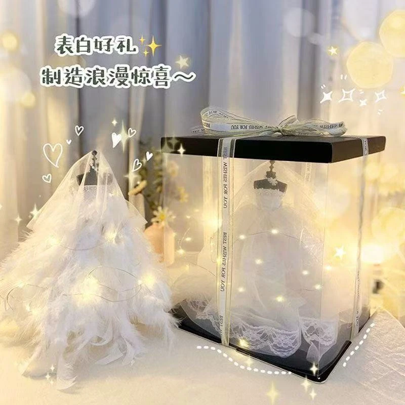 【女生的婚纱礼物】小众高级婚纱模型七夕情人节送女友老婆纪念礼物