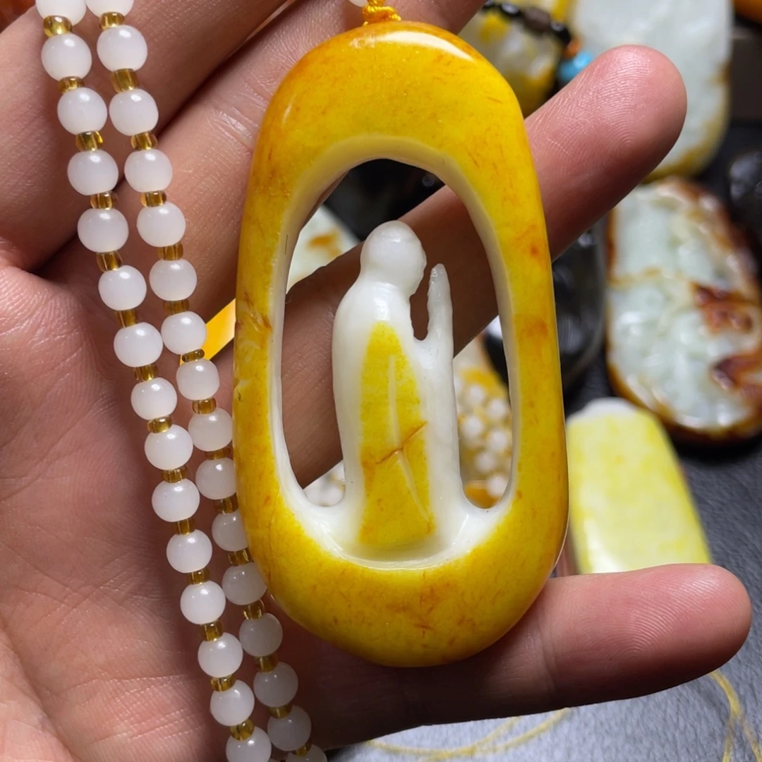 和田玉未镶嵌颈饰