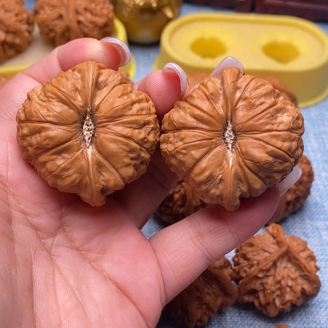 文玩核桃把件毕业南瓜墩45尺全品