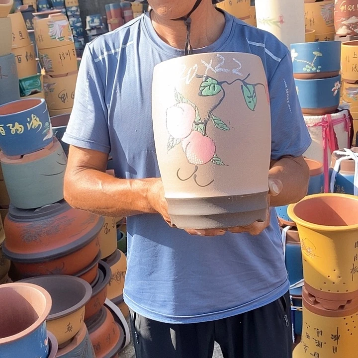 紫砂花瓶紫砂花盆