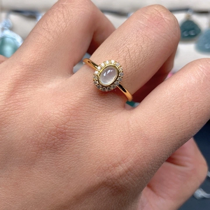 翡翠未镶嵌戒指戒指