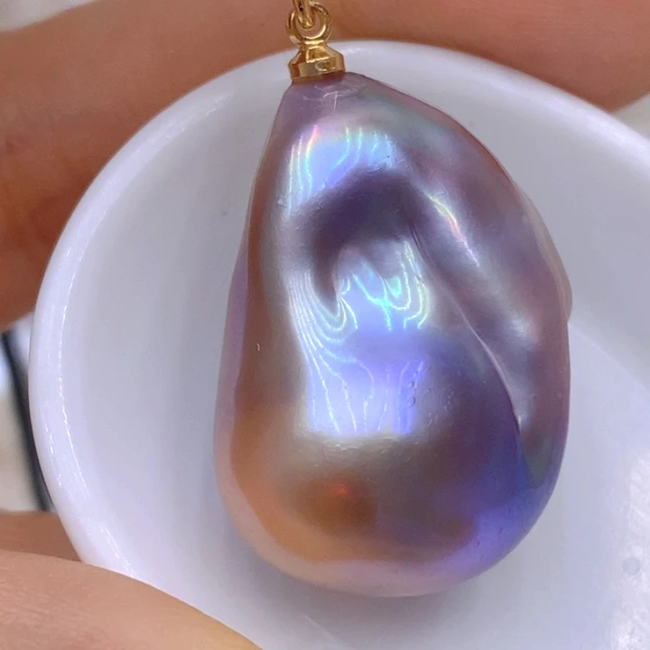 淡水珍珠未镶嵌吊坠(赠链)