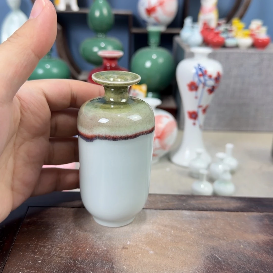 陶瓷手工小花器摆件
