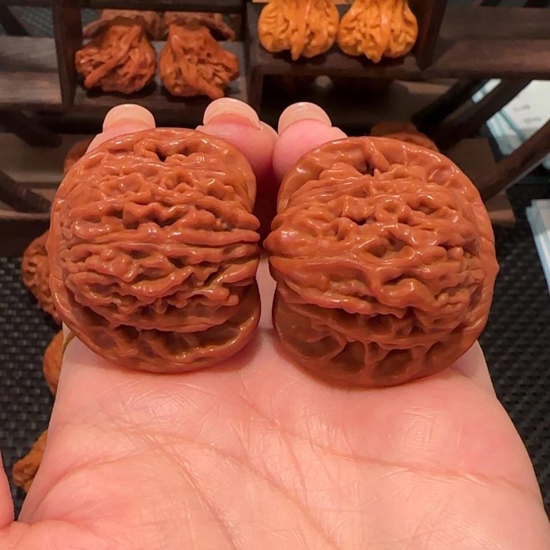 桃核把件四座楼39精品1428