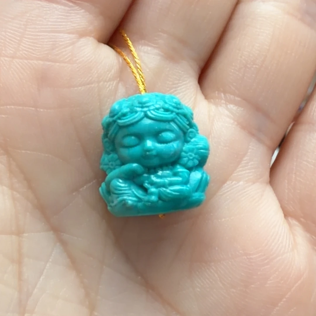 绿松石未镶嵌颈饰