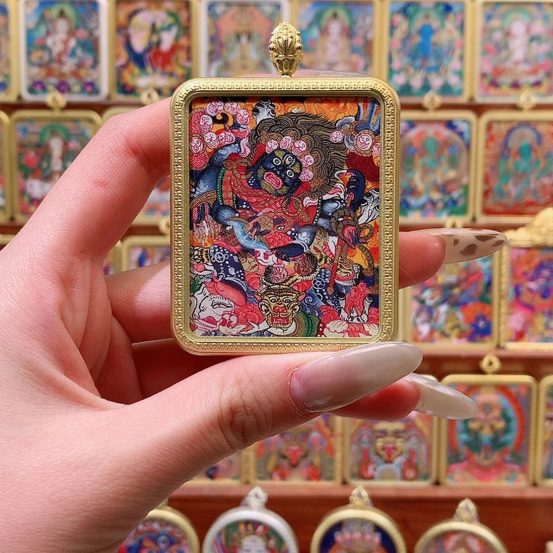 吊坠般若唐卡非遗传承