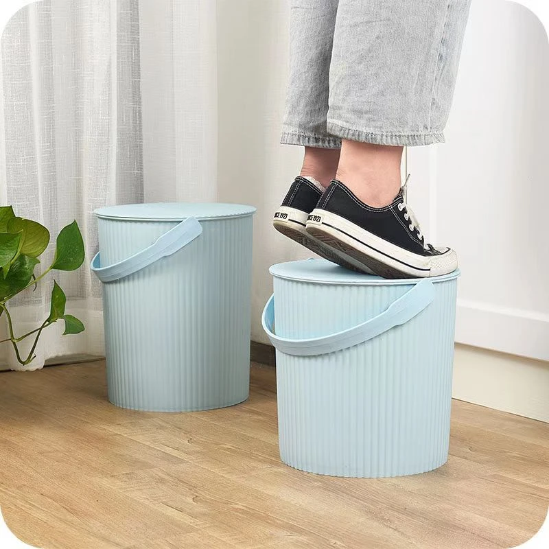 圆形带盖子储水塑料耐摔防锈耐用水桶水桶凳塑料桶多功能洗车桶