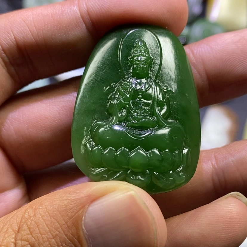 【闪购商品】未镶嵌和田玉（碧玉）挂件