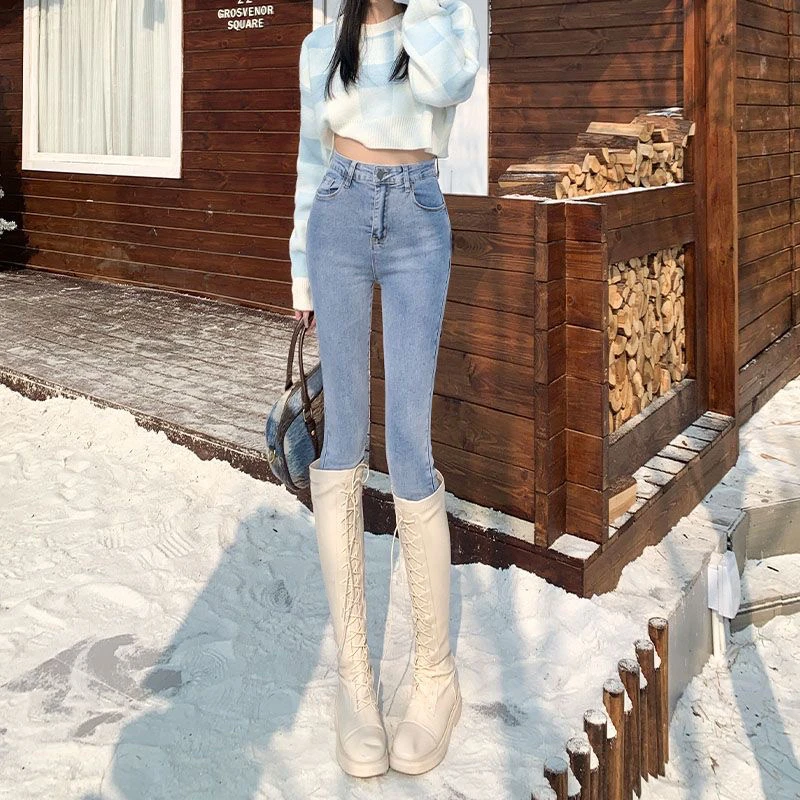 （小整款）高品质牛仔裤春秋新款小脚断码福利过款链接