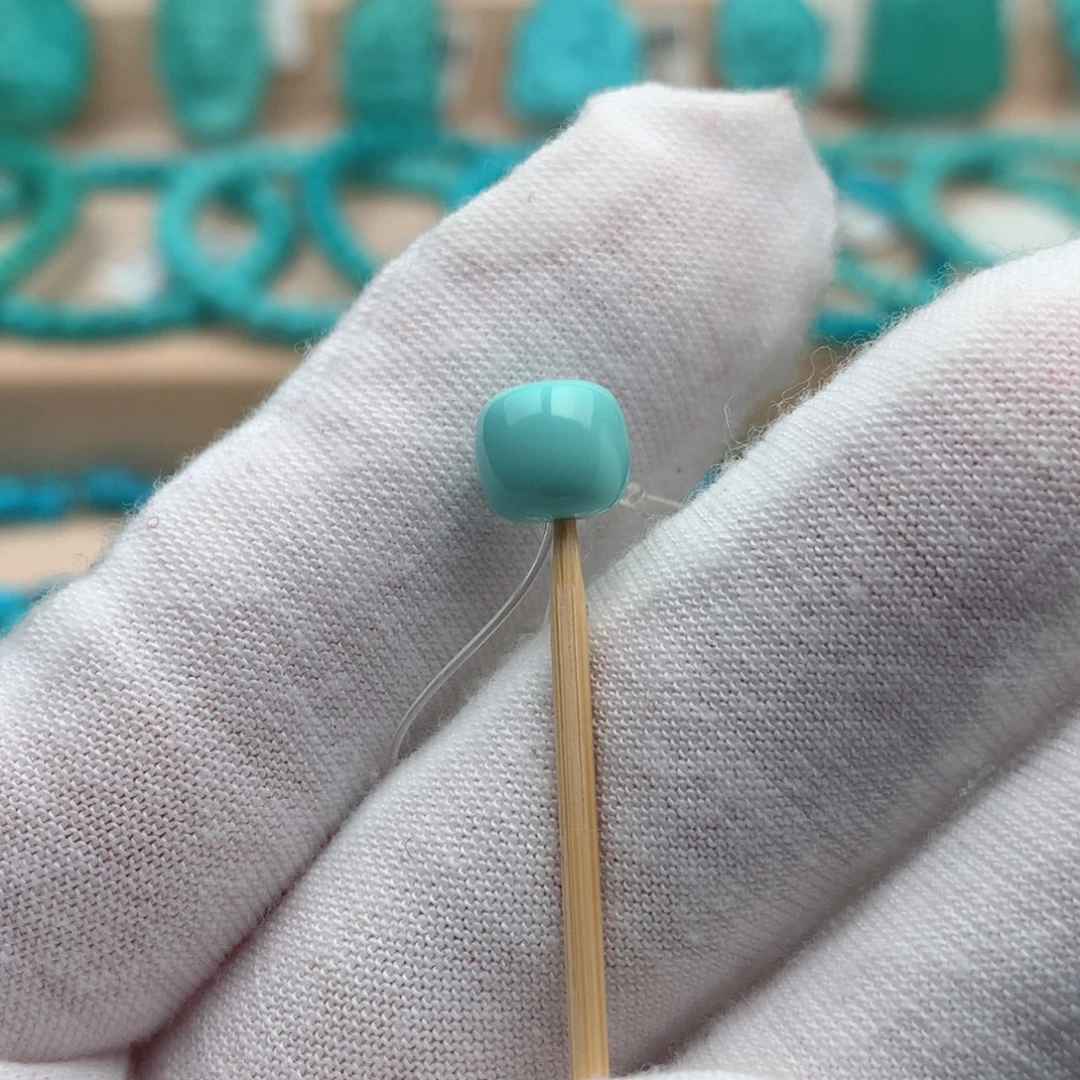 绿松石未镶嵌珠宝奇石7.5mm