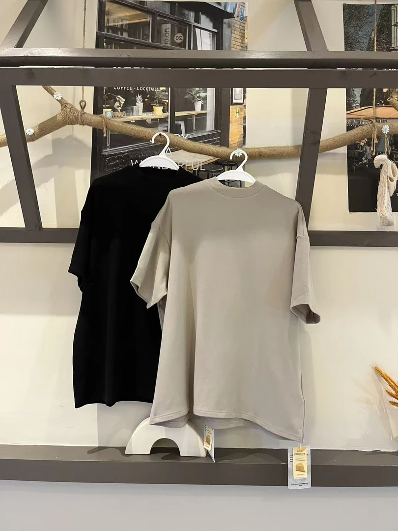 G26-277经典韩时尚休闲百搭款圆领磨毛短袖