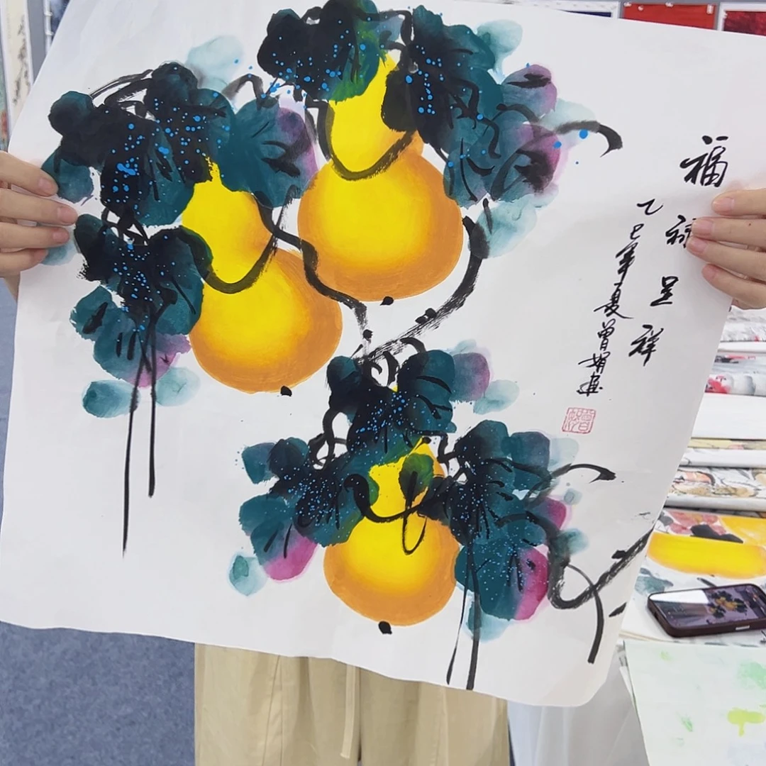 国画事事顺心如意万事如意心想事成