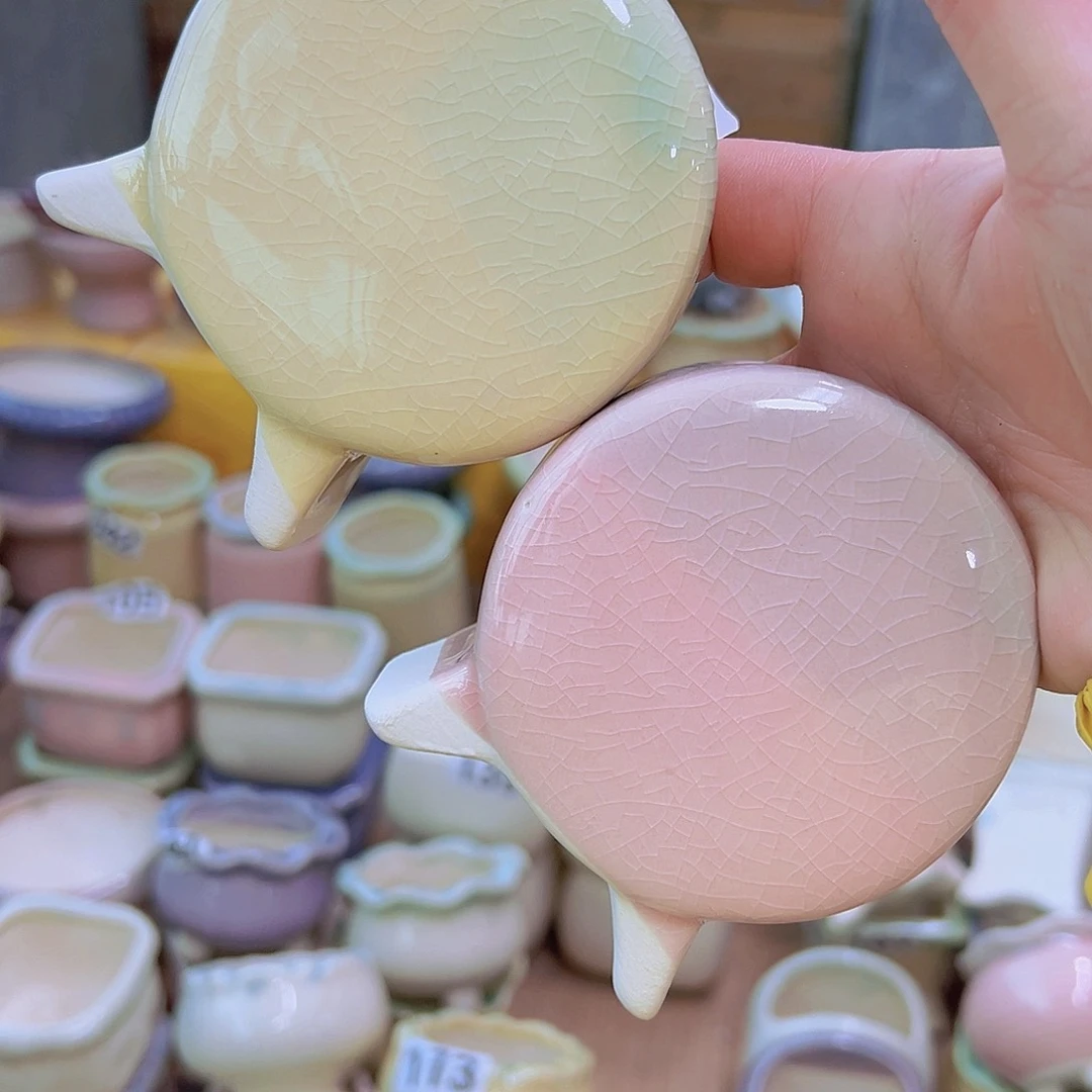 红陶陶瓷花盆当场12包邮