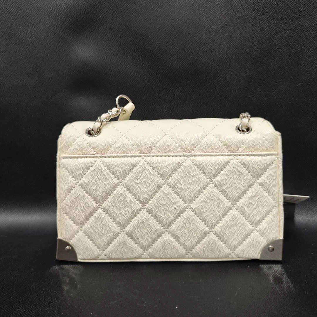 SMVP · 高定奢品 时尚潮流打造真皮斜跨包 盒子信封 0513 白色