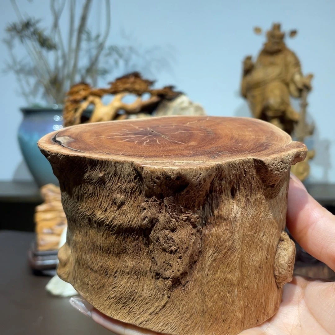 荔枝木底座摆件创意