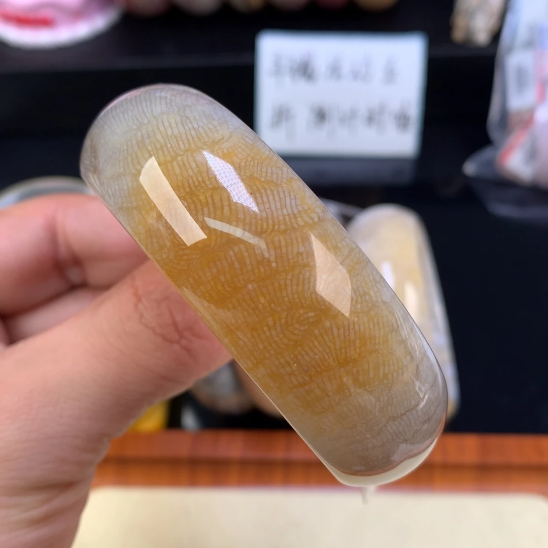 硅化珊瑚（珊瑚玉）未镶嵌颈饰22号一抹糖凤尾56圈