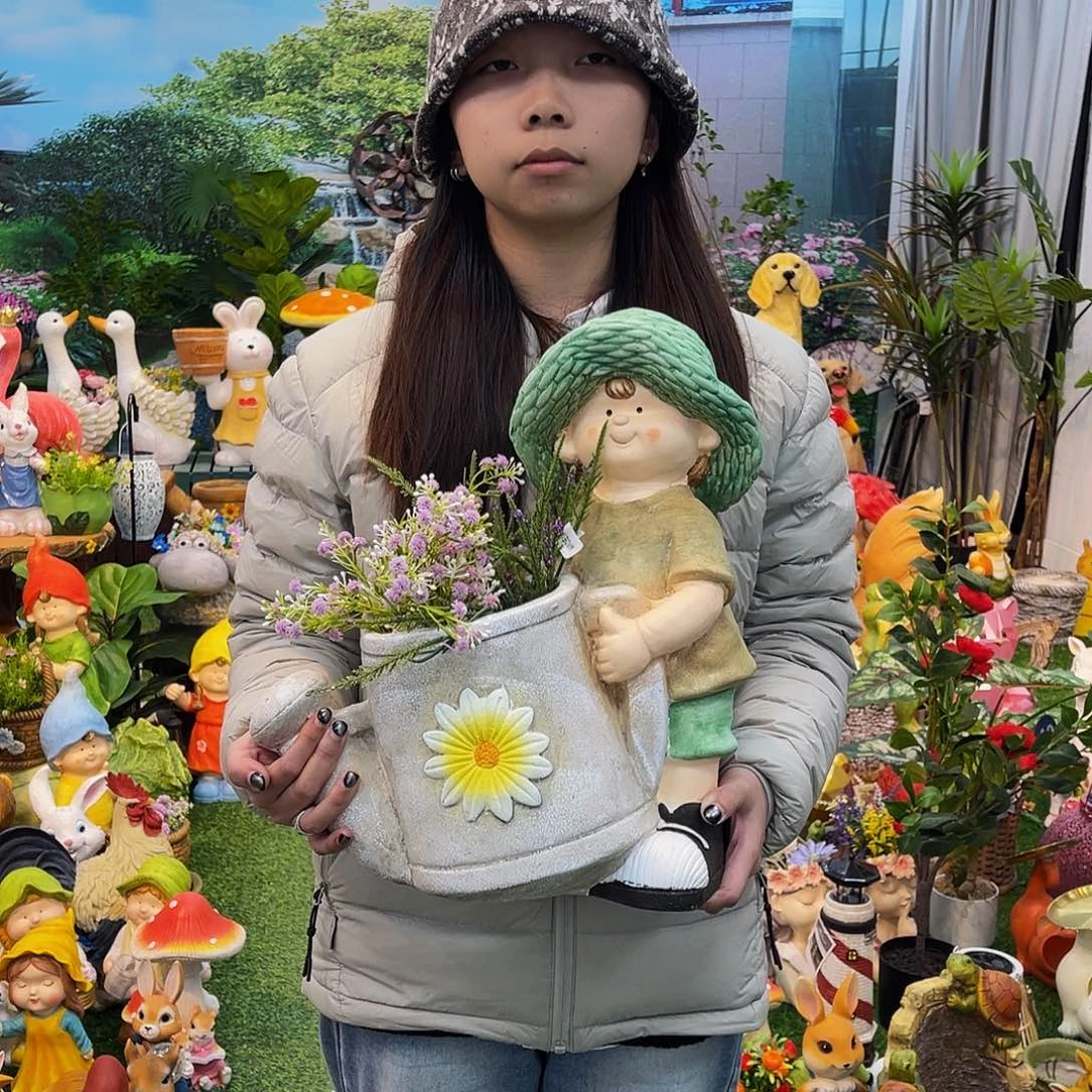 红陶花园庭院摆件&000&