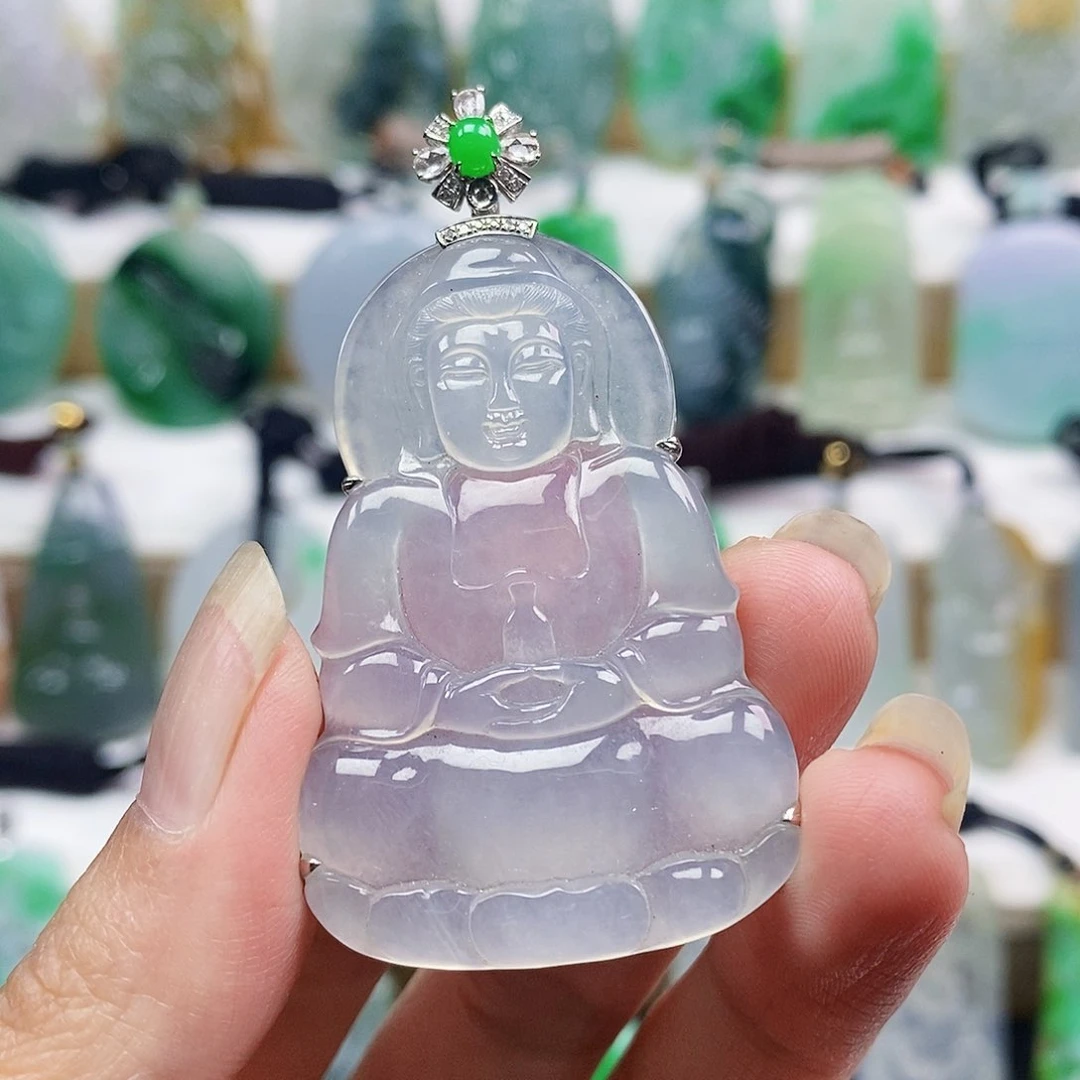 颈饰未镶嵌翡翠观音