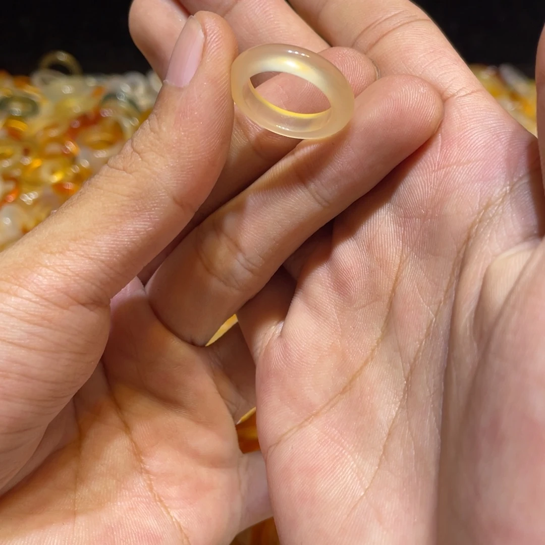 玛瑙/玉髓未镶嵌戒指42号港11 默认瑕疵