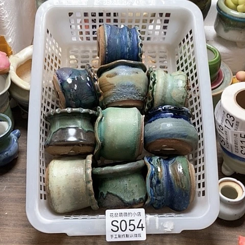 紫砂花盆054微瑕品口径4到5左右