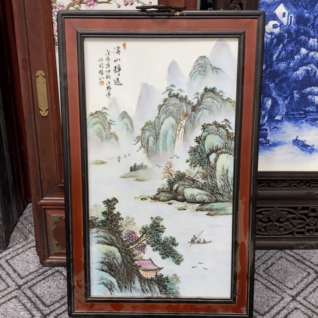 周***进瓷景德镇瓷板画柴窑烧制
