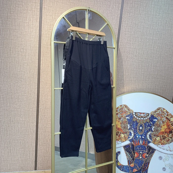 HU123孕妇黑色裤子M90-120L130XL140XXL150