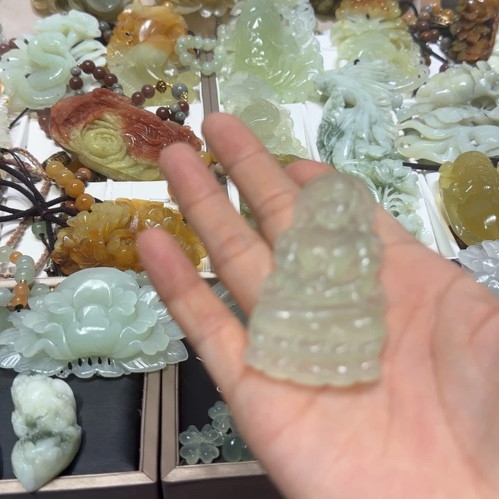 蛇纹石玉未镶嵌吊坠用****5