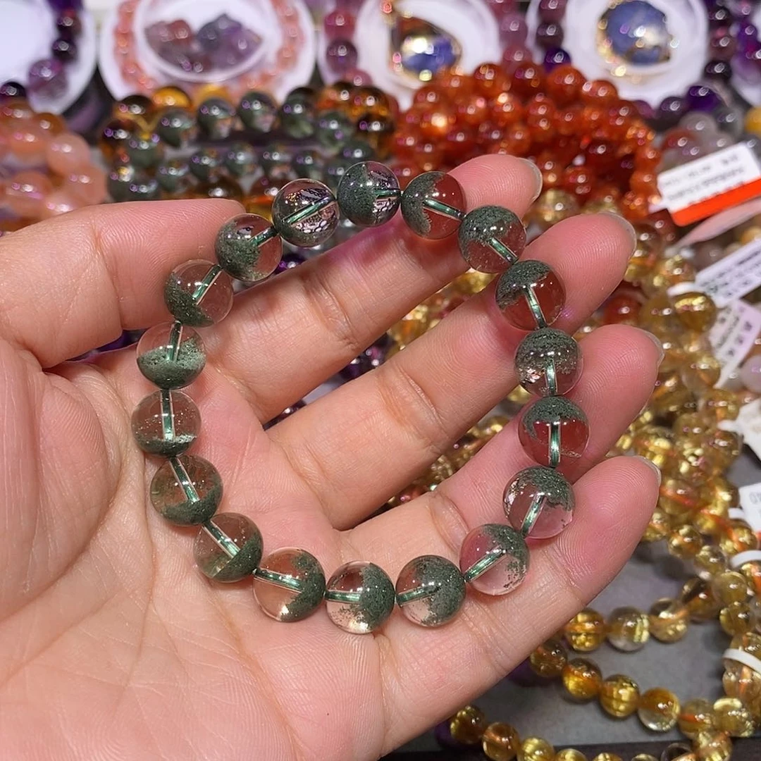 未镶嵌手链水晶绿幽灵10