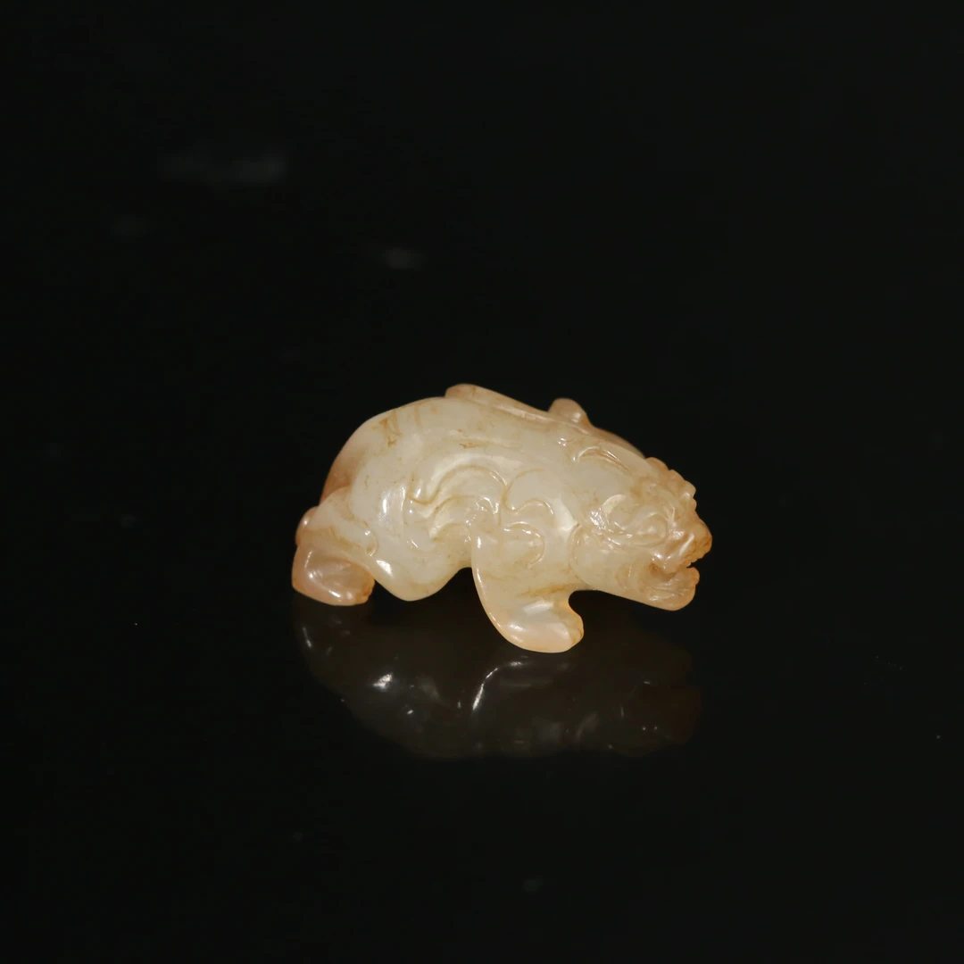 明代和田玉瑞兽勒子WDZC251028024