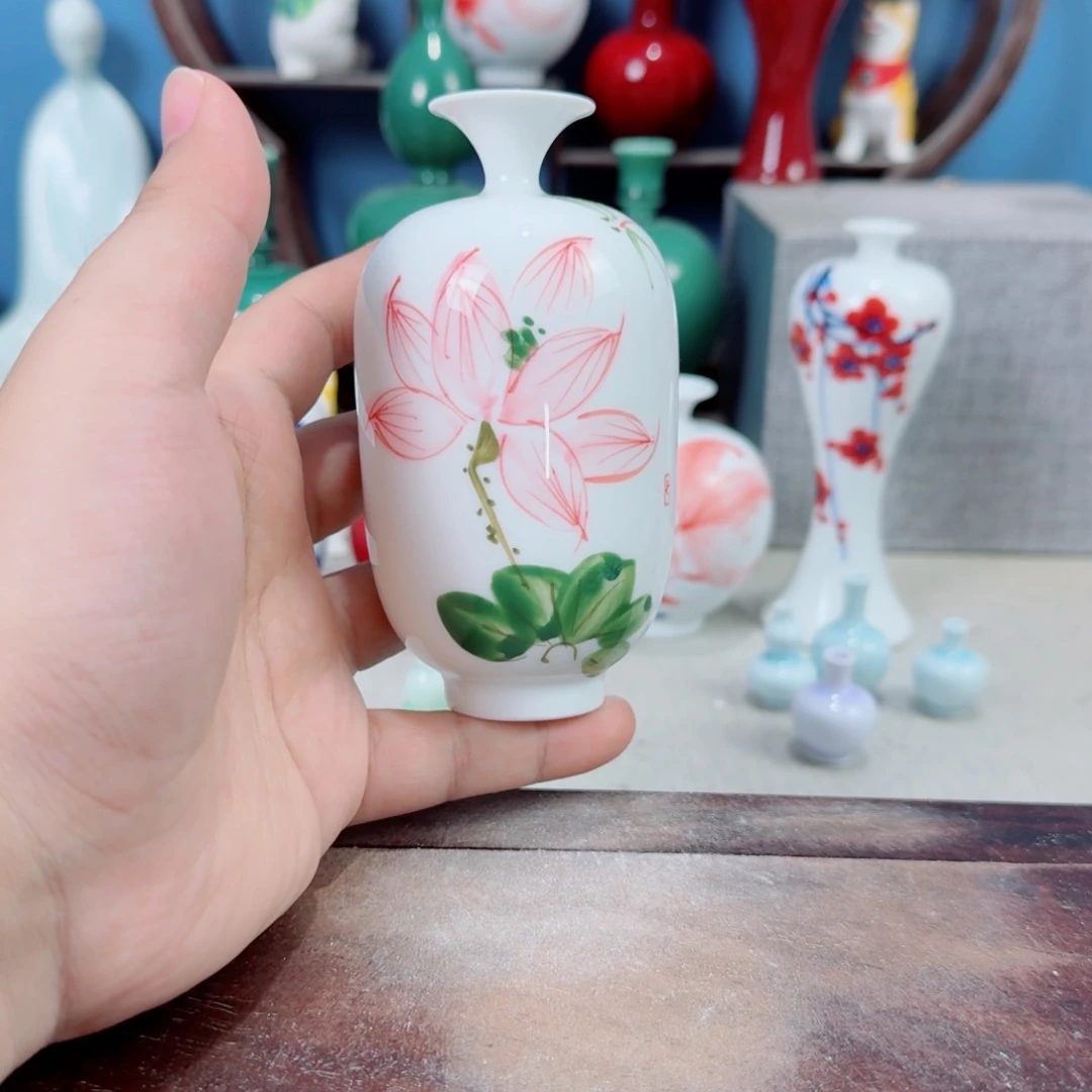 陶瓷手工小花器摆件