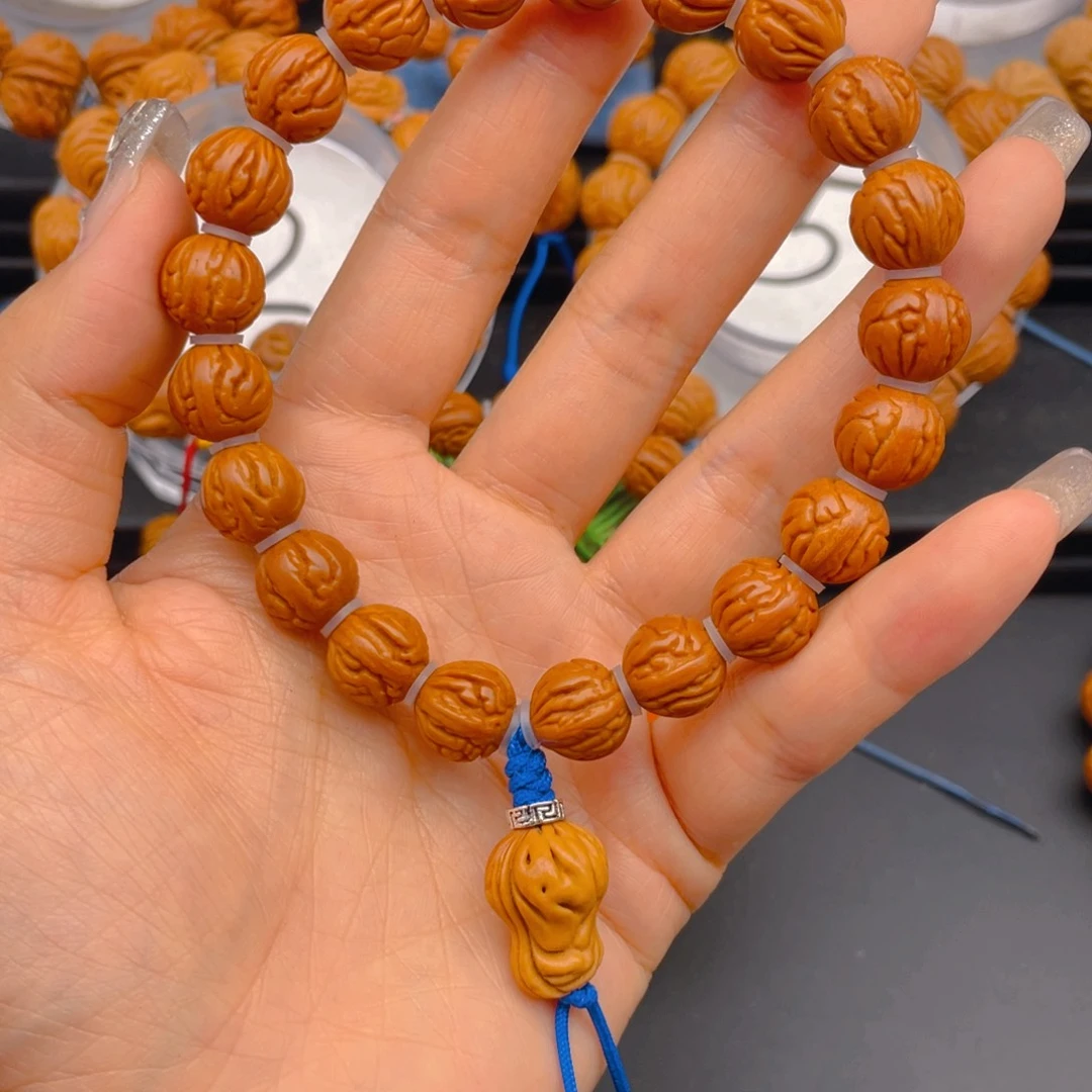 桃核手串利****–见健健康康平平安安12