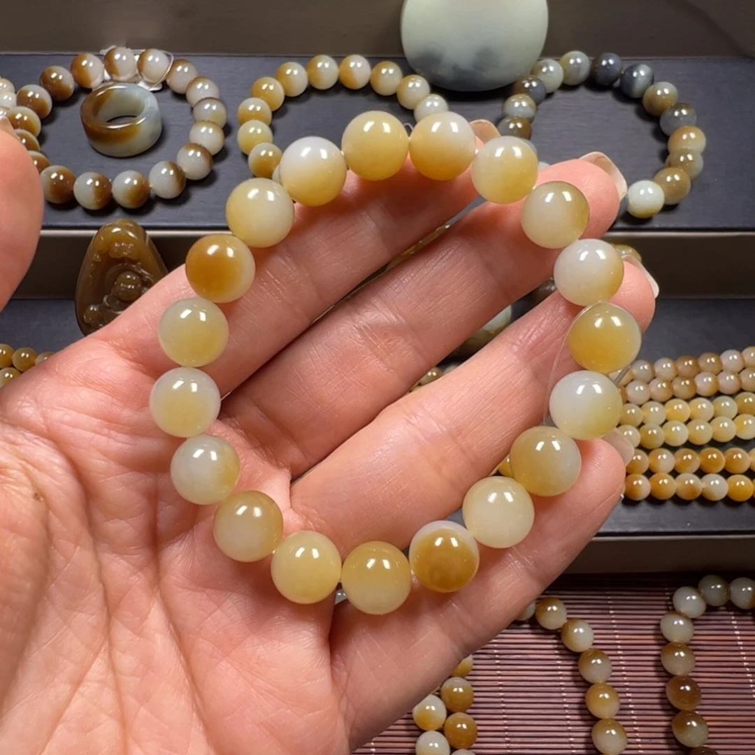 和田玉未镶嵌手链卡10