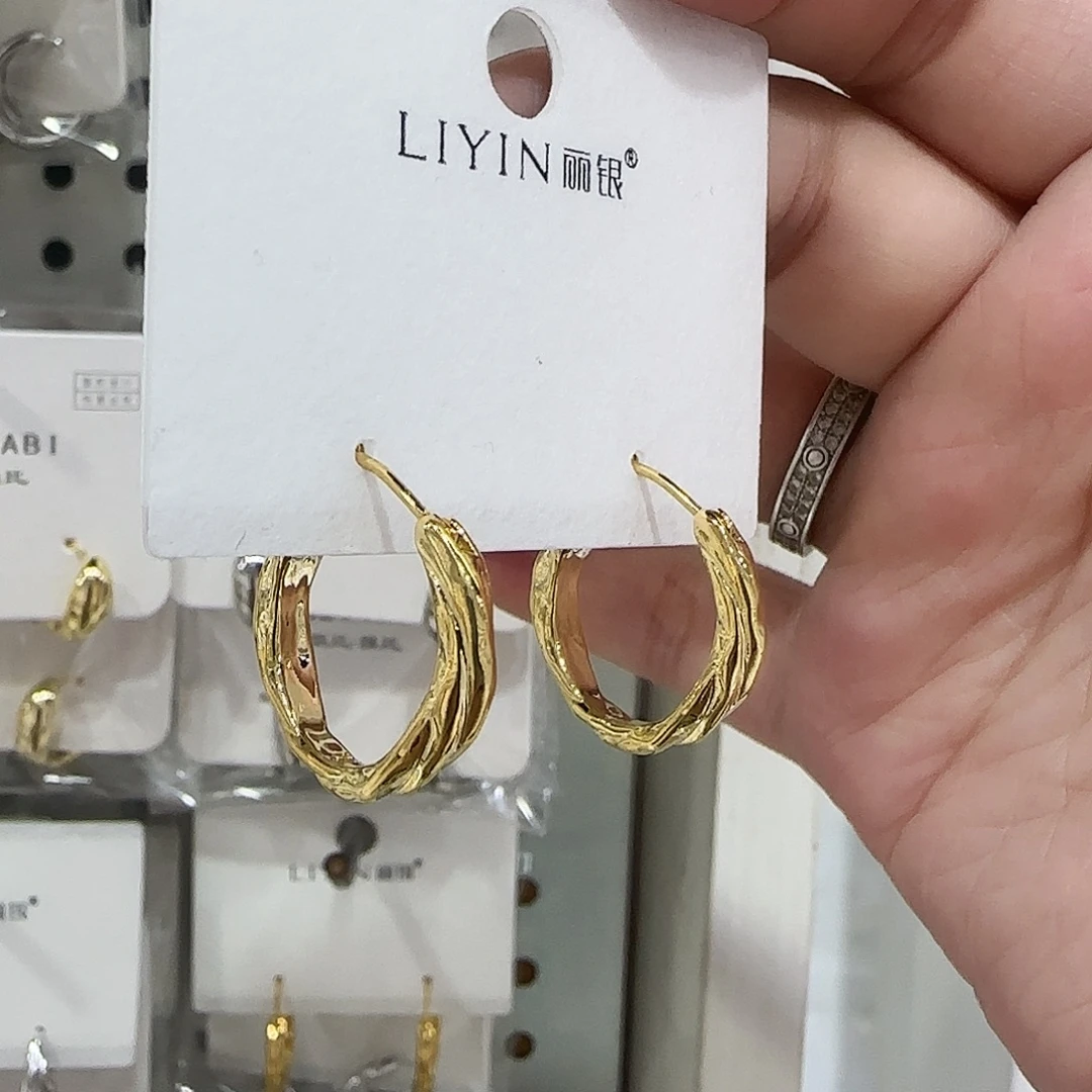 花岗石纯铜锡合金纯铜金色耳扣