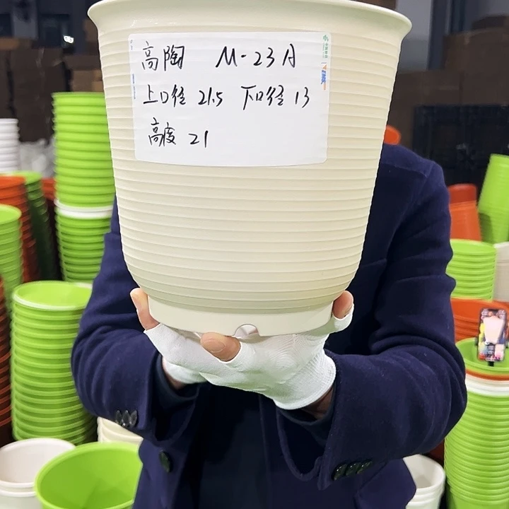 正品高陶口21高21米色带托6个