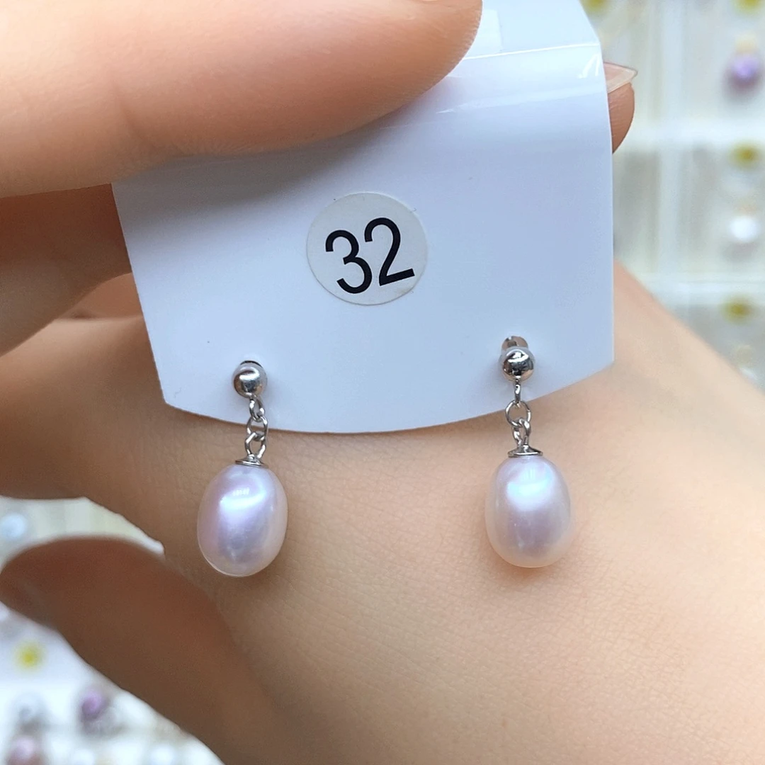 淡水珍珠银S925镶嵌颈饰