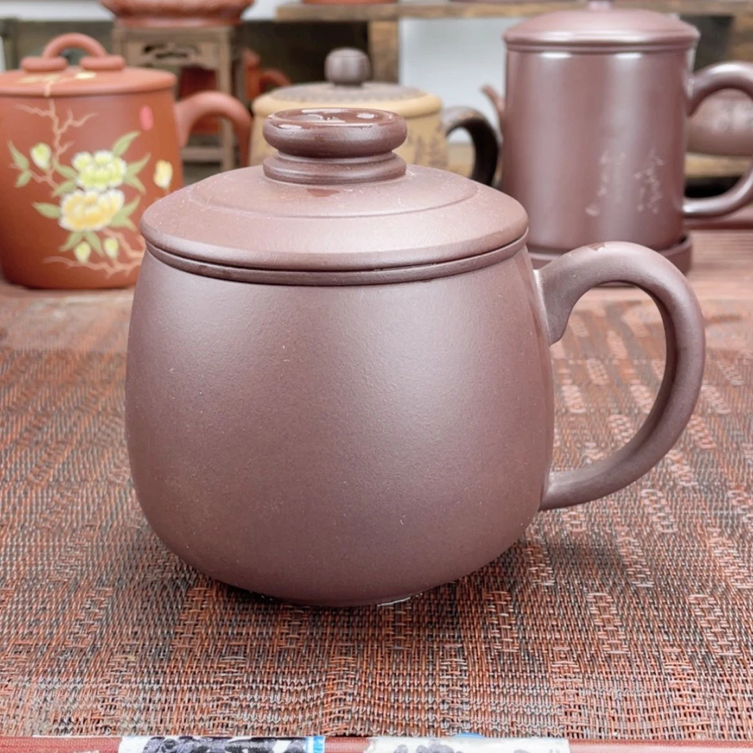 【闪购商品】紫砂茶杯宜兴原矿紫砂盖杯微瑕